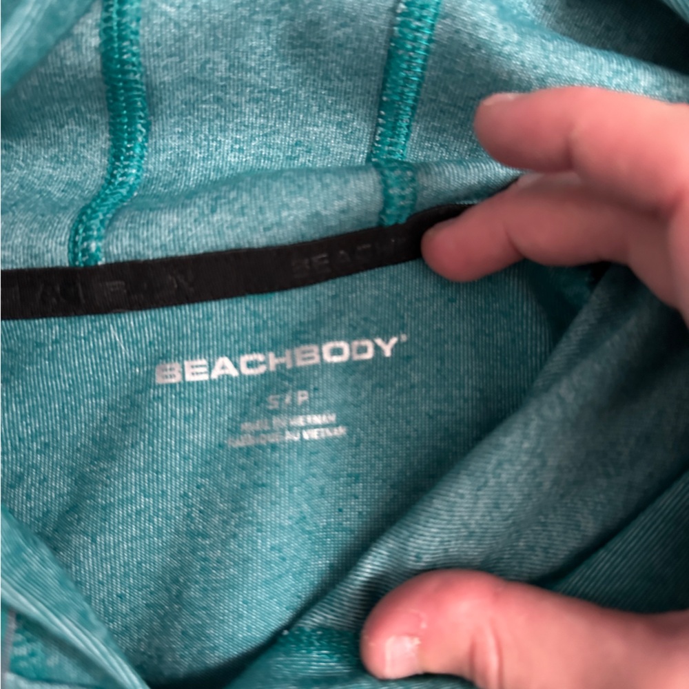 Beachbody Teal Sweatshirt size Small - Picture 2 of 4